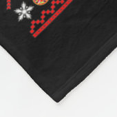 ラブリーチーズピザ単独おもしろいケビンXマスホーム フリースブランケット (角)