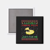 ラブリーチーズピザ単独おもしろいケビンXマスホーム マグネット (正面/裏面)