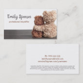 ラブリーテディベアーベビーシッター&チャイルドケアカード 名刺 (正面/裏面)