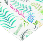 ラブリーテーブルランナー水彩葉プリント ショートテーブルランナー (コーナー)