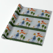 ラブリーデイロマンティックウォークマットラッピング紙 ラッピングペーパー (アンロールド)