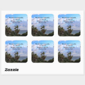 ラブリートロピカルマシュー19:26写真デザイン スクエアシール (シート)