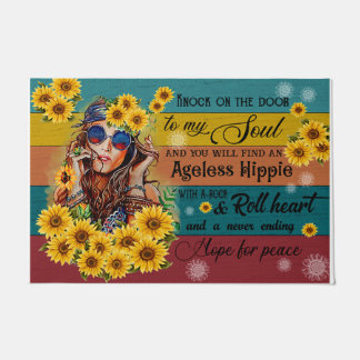 ラブリードアマットボヘミアンギユニークフト ドアマット