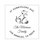 ラブリードッグアンドキャットファミリー差出人住所 ラバースタンプ (インプリント)