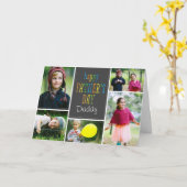 ラブリードット父の日の写真カード カード (黄色い花)