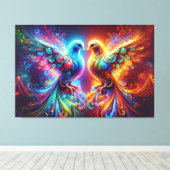 ラブリードブズラブ キャンバスプリント (インサイチュ (ウッドフロア))