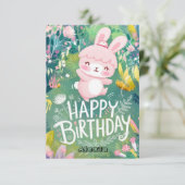 ラブリードリーミーバニーデジタル誕生日 カード (スタンド正面)