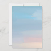 ラブリードルフィンかわいいベビーガール2nd誕生日 招待状 (裏面)