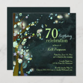 ラブリーナイトサッシー70thバースデーパーティー 招待状 (正面/裏面)