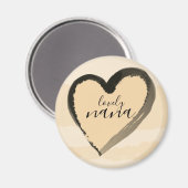 ラブリーナゴールデンハート抽象芸術 マグネット (正面/裏面)