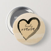 ラブリーナゴールデンハート抽象芸術 缶バッジ (正面&裏面)