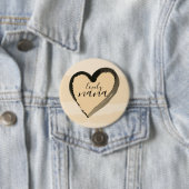 ラブリーナゴールデンハート抽象芸術 缶バッジ (インサイチュ)