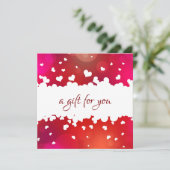 ラブリーハッピーバレンタインデーハートギフトカード (スタンド正面)