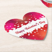 ラブリーハッピーバレンタインデーハートハートコースター ペーパーコースター (アングル)