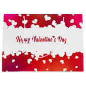 ラブリーハッピーバレンタインデーハートラージ抱き枕 ラージペーパーバッグ (正面)