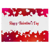 ラブリーハッピーバレンタインデーハートラージ抱き枕 ラージペーパーバッグ (裏面)