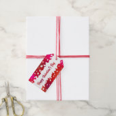 ラブリーハッピーバレンタインデーハート – ギフトラベル ギフトタグ (より糸付き)