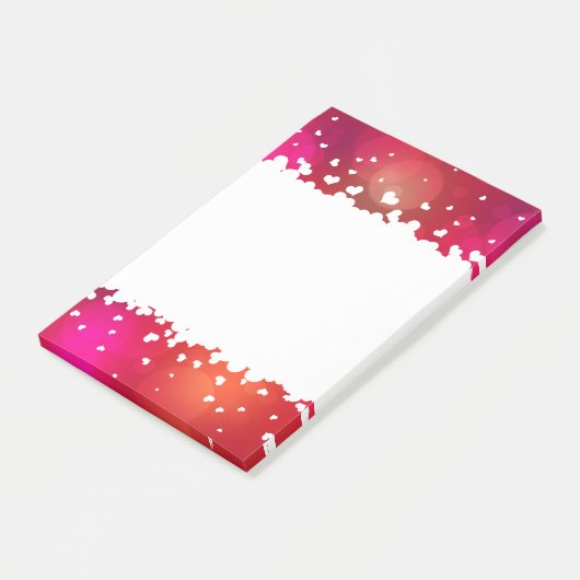 ラブリーハッピーバレンタインデーハート ポストイット (アングル)