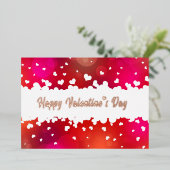 ラブリーハッピーバレンタインデーハート 箔シーズンカード (立ち正面)