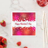 ラブリーハッピーバレンタインデーハート – 紙ナプキン スタンダードカクテルナプキン (インサイチュ)