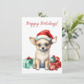 ラブリーハッピーホリデーズチワフアワウォーターカラーカード (スタンド正面)