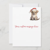 ラブリーハッピーホリデーズチワフアワウォーターカラーカード (裏面)