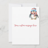 ラブリーハッピーホリデーズペンギンウォーターカラーカード (裏面)