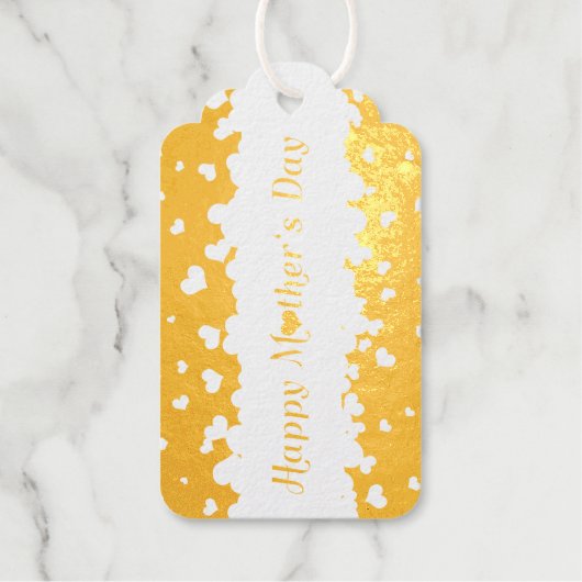 ラブリーハッピーマザーズデイハート ギフトタグ (正面)