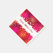 ラブリーハッピーマザーズデイハート スタンダードカクテルナプキン (角)