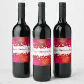 ラブリーハッピーマザーズデイハート ワインラベル (ボトル)
