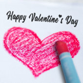 ラブリーハッピーヴァレンティーンズデイハートタイポグラフィ セルフインキングスタンプ