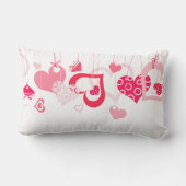 ラブリーハートつるズバレンタインキュート装飾用クッション ランバークッション (裏面)