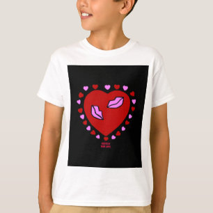ラブリーハートキスボーイズ基本ホワイトTシャツ Tシャツ