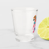 ラブリーハートグレートダン ショットグラス (左)