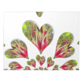 ラブリーハート人道的な日この世界が必要とするLov ノートパッド (正面)