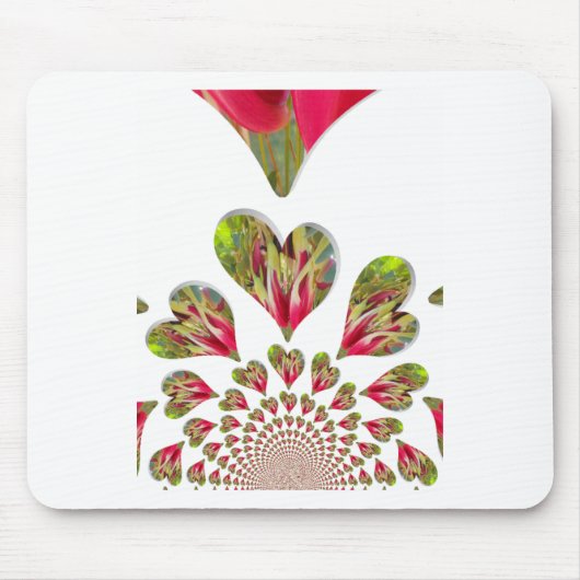 ラブリーハート人道的な日この世界が必要とするLov マウスパッド (正面)
