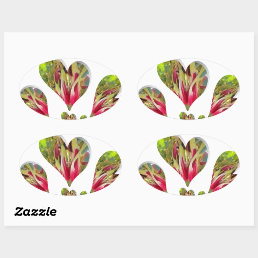 ラブリーハート人道的な日この世界が必要とするLov 楕円形シール (シート)