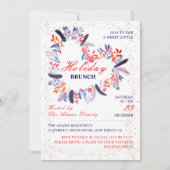 ラブリーハート新年クリスマスホリデーブランチ 招待状 (正面)