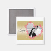 ラブリーハート枠 マグネット (正面/裏面)