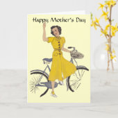 ラブリーバイクレディ カード (黄色い花)