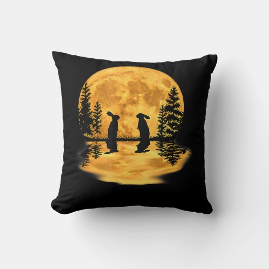 ラブリーバニーラビットムーンナイトスカイ クッション (正面)