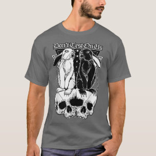 ラブリーバニーラビットラビットムーンナイトスカイデザイン Tシャツ