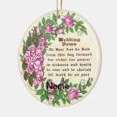ラブリーバラカスタムウェディングブーオーナメント セラミックオーナメント (左)