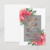 ラブリーバラガーデンバジェット結婚式招待状 招待状 (正面/裏面)