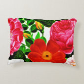 ラブリーバラフローラ開花ピンク アクセントクッション (裏面)