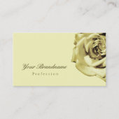 ラブリーバラプレインパステルベージュシンプルホテル 名刺 (正面)