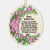 ラブリーバラ結婚ズ誓いオーナメント セラミックオーナメント