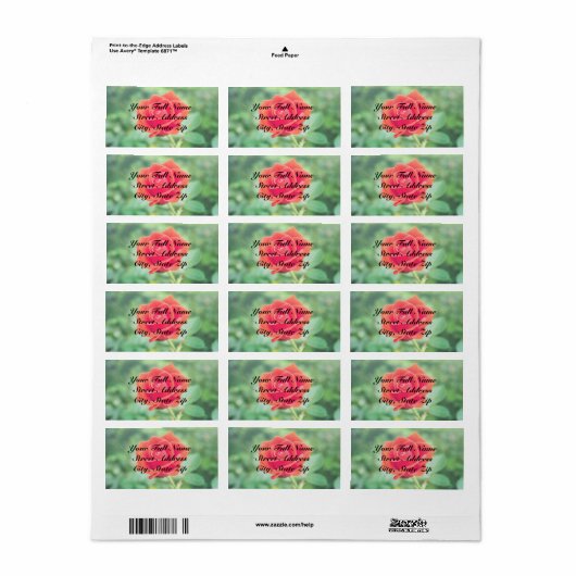 ラブリーバラ ラベル (フルシート)