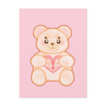 ラブリーバレンタインデイベアwith赤いハート