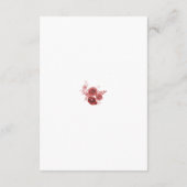 ラブリーバーガンディホワイトウォーターカラーフローラ披露宴 エンクロージャーカード (裏面)